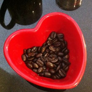 Heart Bowl Coffee Beans